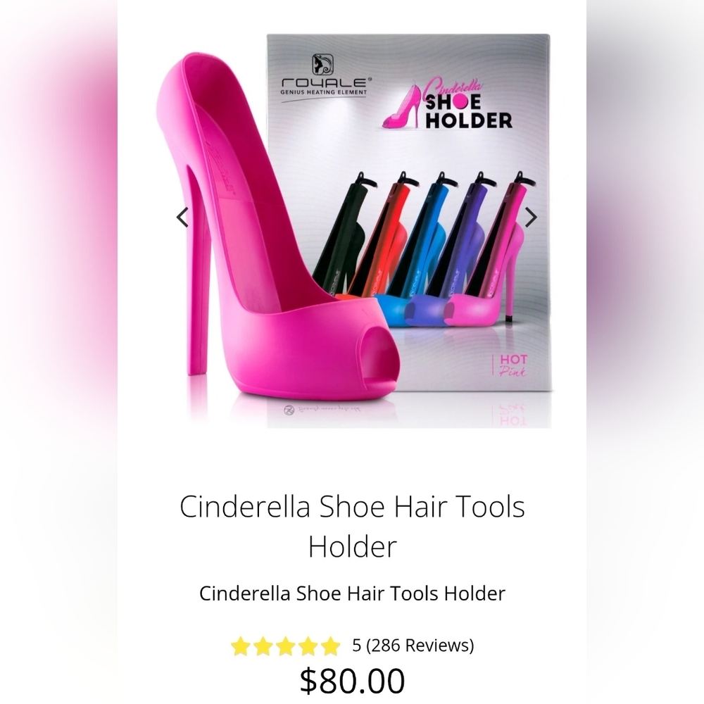 NIB-Royale Ceramic Vapor Styling FlatIron, Argan Infusion Oil, Shoe Holder-SET - Picture 14 of 14